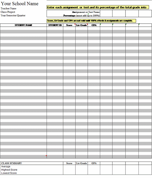 Gradebook Excel Template from www.microsofttemplates.org