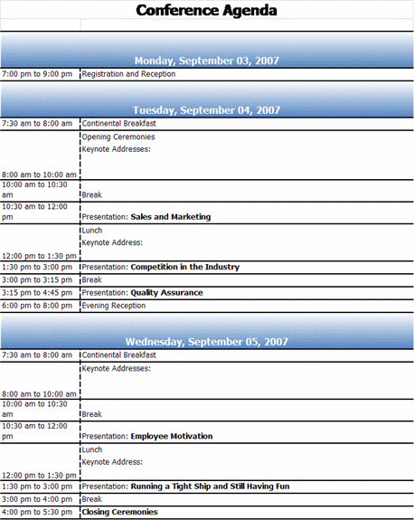 Click Excel Meeting Agenda Template Now to download the template.