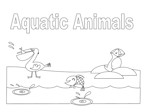 Animals Coloring Book Template | Word Templates