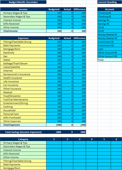 Colorful Monthly Budget Template This is a preview only. Click Download Now to download the template.