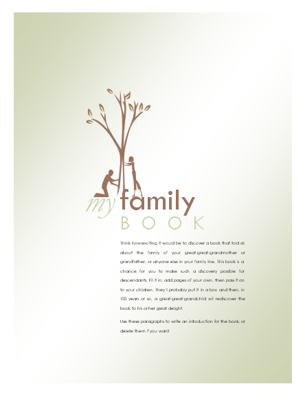 Click Family History Album Template Now to download the template.