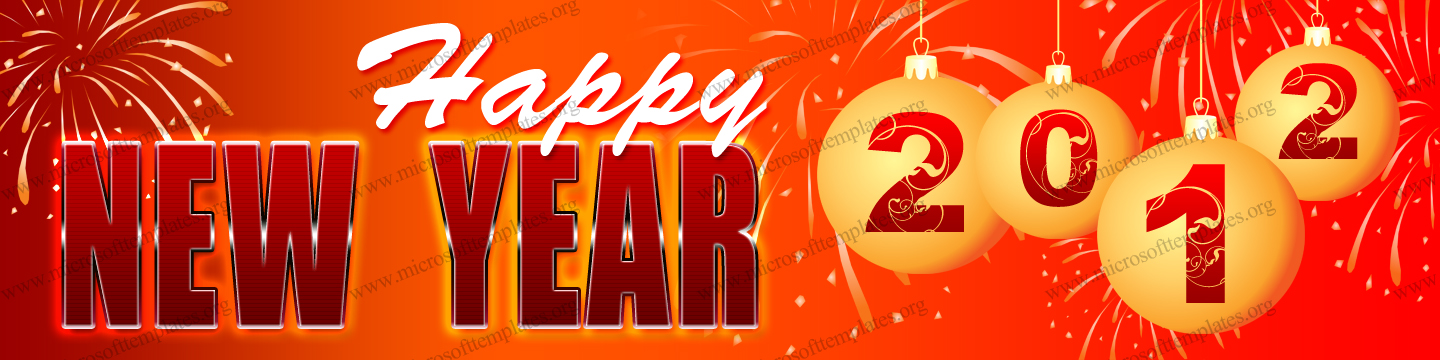 free Happy New Year Banner Template