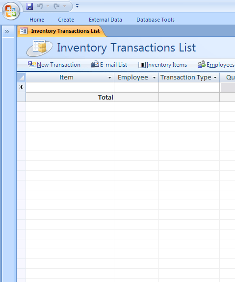 Basic Inventory Tracker Template