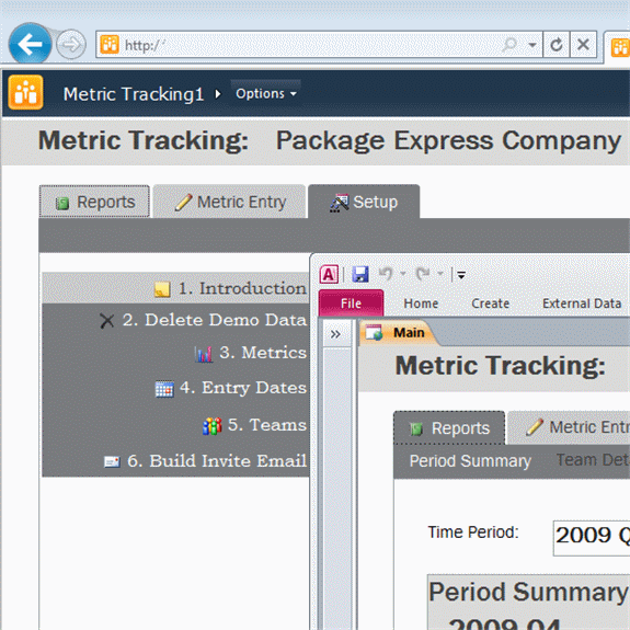 Metric Tracking Database Template