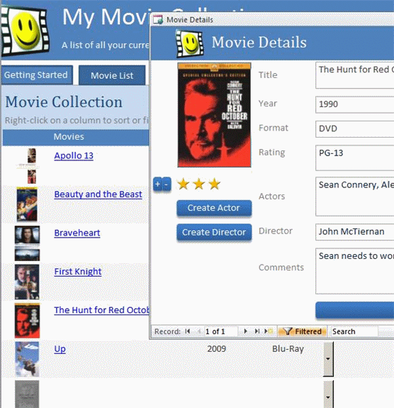 Click Movie Collection Database Template Now to download the template.