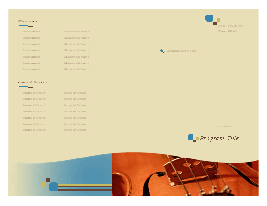 Publisher Programme Template