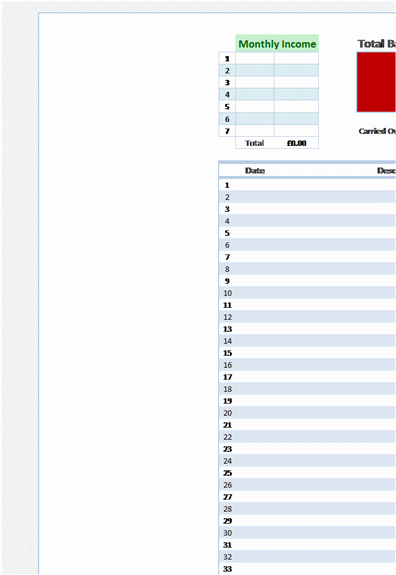 Excel Personal Account Template This is a preview only. Click Download Now to download the template.
