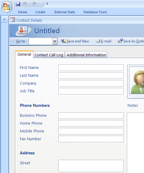 Click Personal Contacts Manager Template Now to download the template.