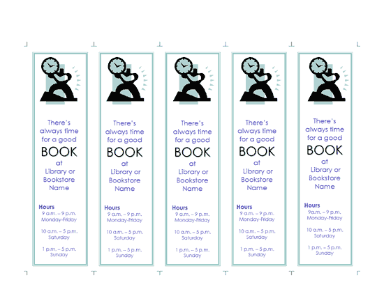 Promotional Bookmark Template Click Promotional Bookmark Template Now to download the template.