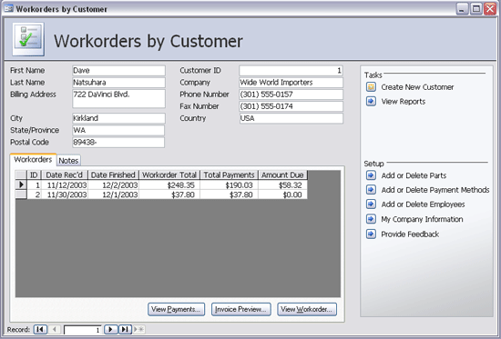 Click Call Service Management Database Template Now to download the template.