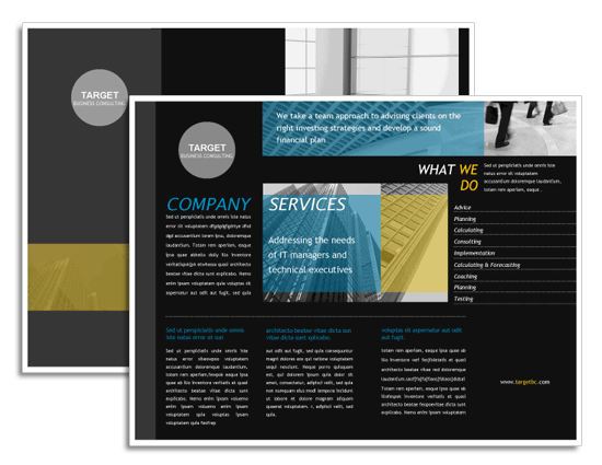 Free Template For Brochure Microsoft Office
