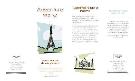 Click Travel Brochure Template Now to download the template.