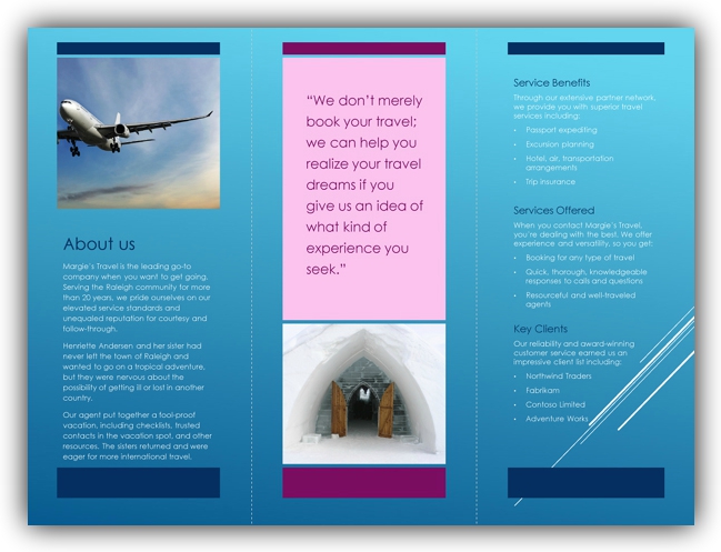 Free Tri Fold Brochure Templates Microsoft Word